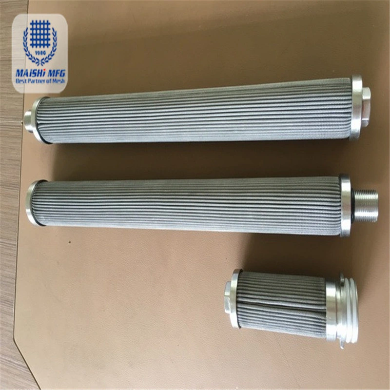 304 316 Stainless Steel Pleated Mesh Filter Element for Air Separation