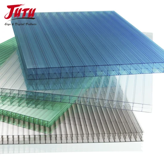 Jutu-Dachplatten, Polycarbonat, UV-Beschichtung, doppelwandig, 6 mm